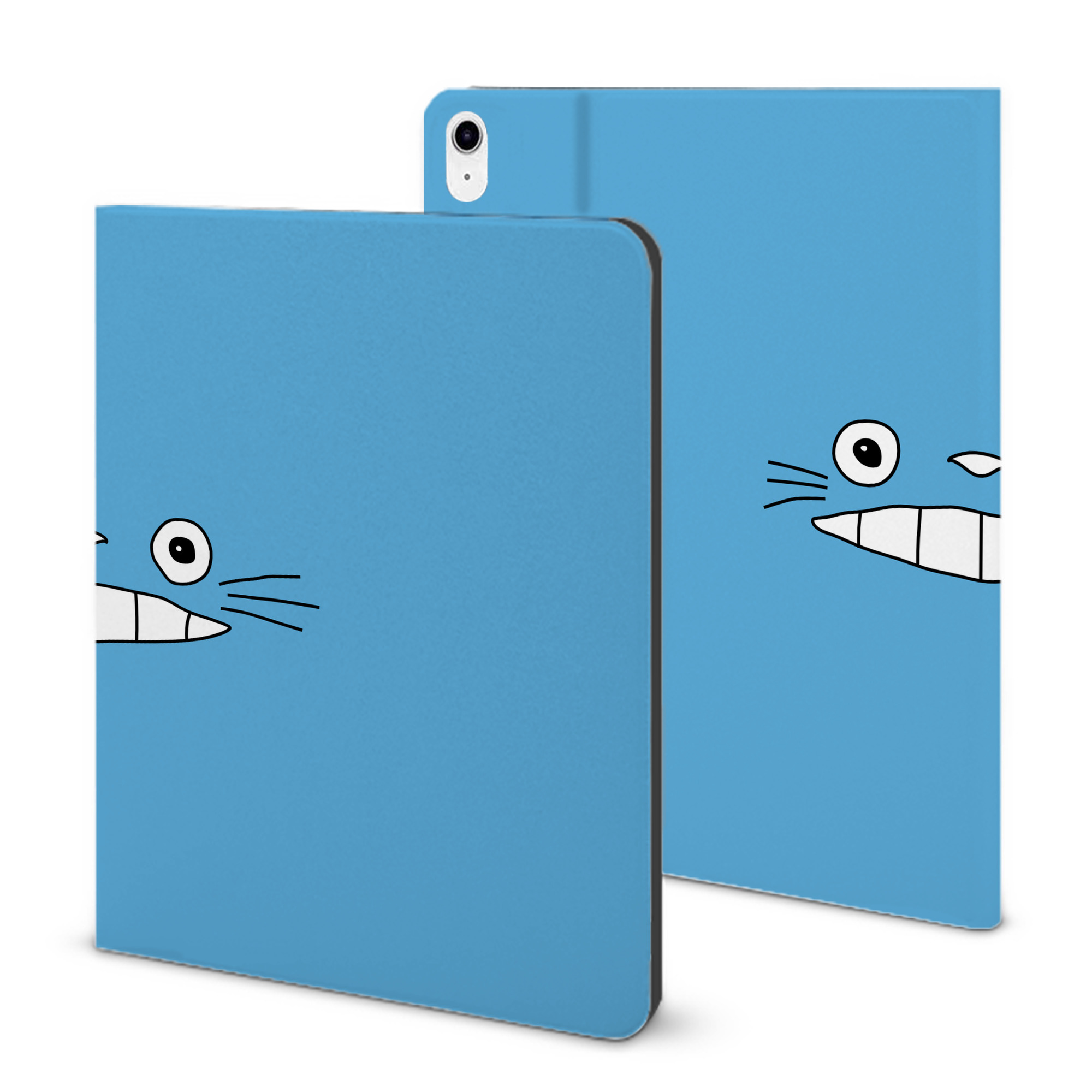 （画像用） となりのトトロ 草壁メイ 草壁サツキ My Neighbor Totoro Satsuki Kusakabe Mei Kusakabe IPad ケース ブック型 PUレザー TPU 耐衝撃 軽量 薄型 ペン収納なし 全面保護 IPad 各モデル対応